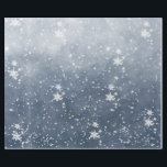 White Snowflakes Falling Winter Night Sky Wrapping Paper<br><div class="desc">Perfectly shaped snowflakes falling in a winter's dusk evening sky background.</div>