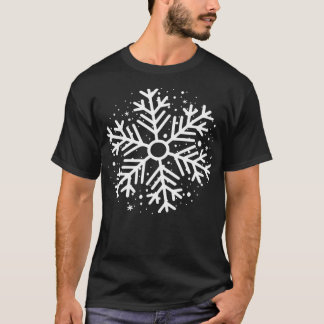White Snowflakes Merry Christmas Costume  T-Shirt