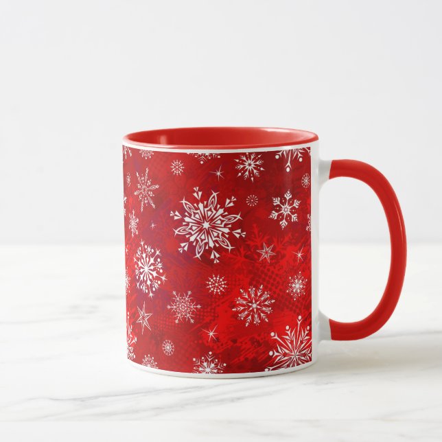 White Snowflakes Mug (Right)