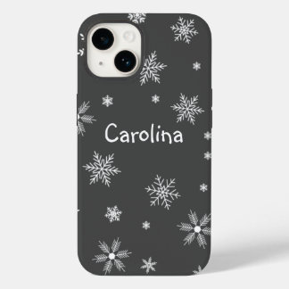 white snowflakes name  Case-Mate iPhone 14 case