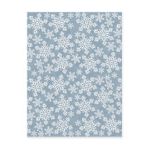 white snowflakes on blue