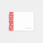 White snowflakes on red