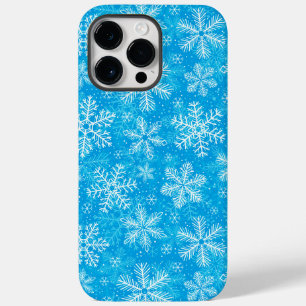 White snowflakes pattern iPhone case