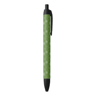 White Snowflakes Snow Winter Season Christmas Black Ink Pen