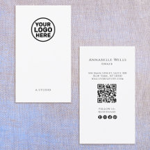  White  Social Media QR Code Add Logo