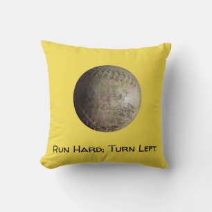 White Softball Image Cushion