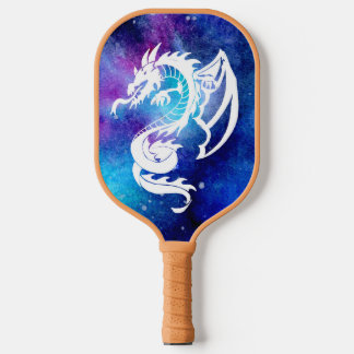 White Space Dragon Tattoo Pickleball Paddle