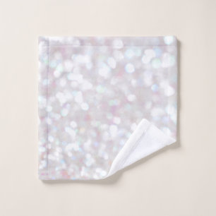 White Sparkle Hand Towel