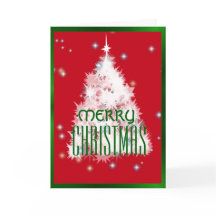 White sparkly Christmas tree