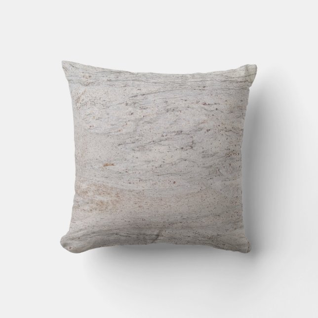 White Speckled Marble Textured Pillow (Front)