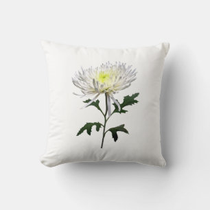 White Spider Mum Cushion