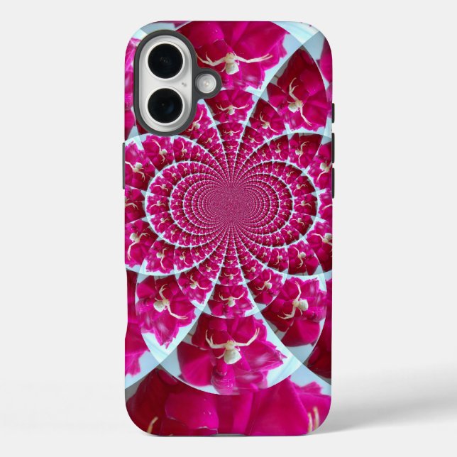 White Spider on a Beautiful Red Rose Case-Mate iPhone Case (Back)