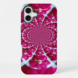 White Spider on a Beautiful Red Rose iPhone Case