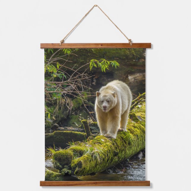 White Spirit Bear | British Columbia, Canada Hanging Tapestry (Front)