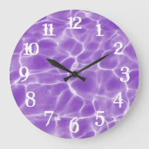 White Splash Numbers Purple Swimming Pool