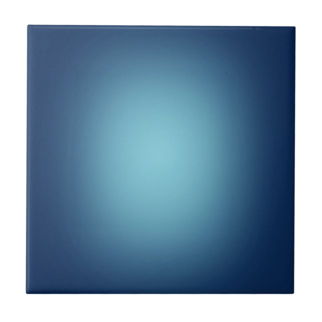 White spotlight on blue ceramic tile (Front)