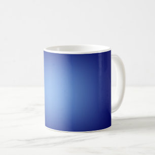 White spotlight on blue coffee mug