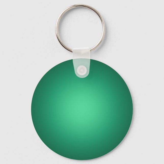 White spotlight on green key ring (Front)
