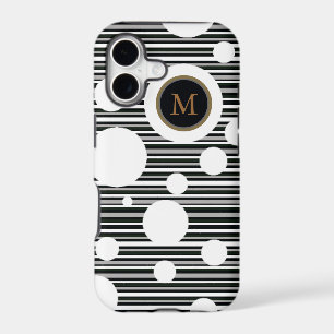 white-spotted and striped personalised design
