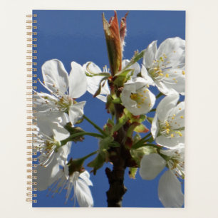 White Spring Blossom Planner