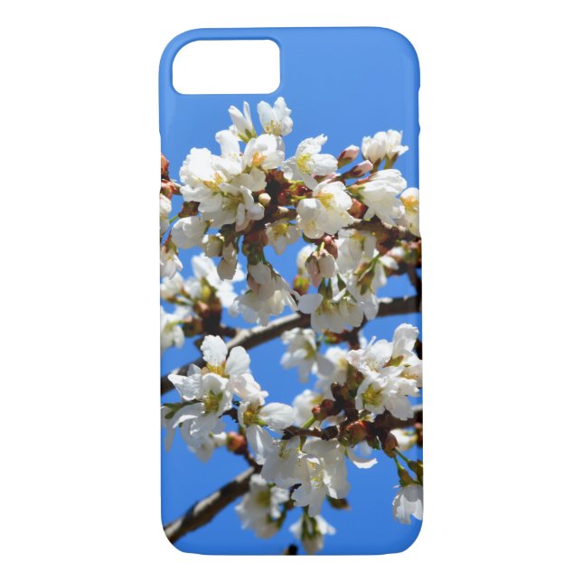 White Spring blossoms white flowing tree Case-Mate iPhone Case (Back)