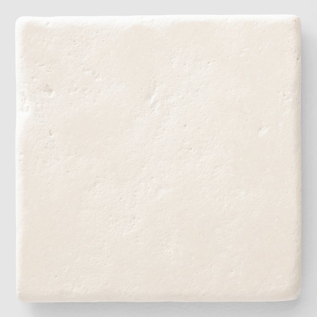 White Square Limestone Coaster (Front)