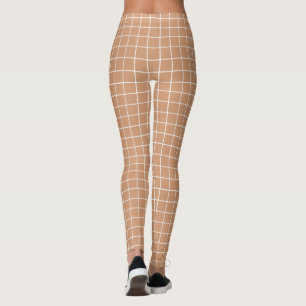 White square lining custom background colour L Leggings