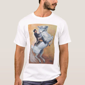 White Stallion and Rider- Dressage T-Shirt