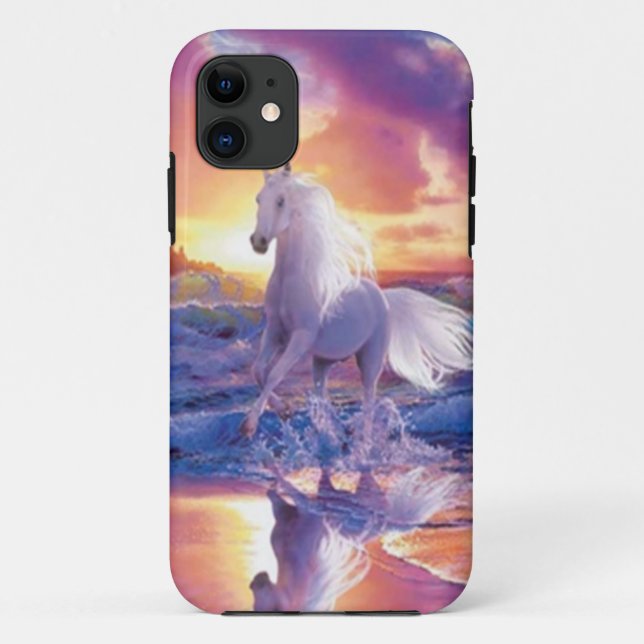 White Stallion iPhone 5G Case (Back)