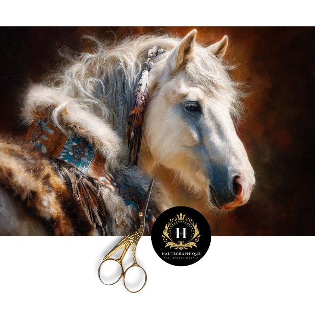 White Stallion Western Furniture Decoupage Tissue Paper (Creator Uploaded)