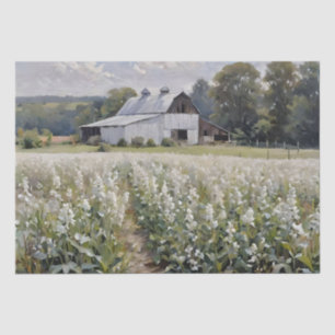 White Stalwart Barn Decoupage Tissue Paper