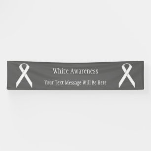 White Standard Ribbon by Kenneth Yoncich Banner