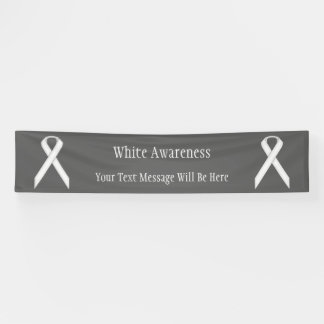 White Standard Ribbon by Kenneth Yoncich Banner