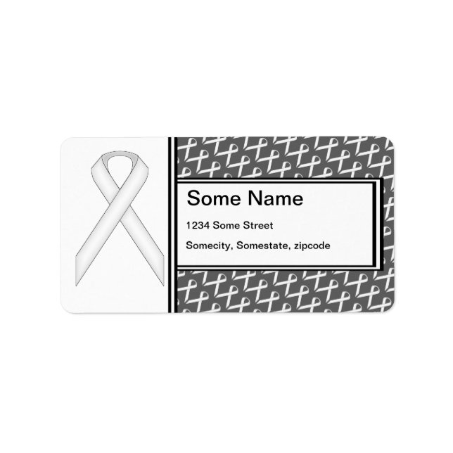 White Standard Ribbon by Kenneth Yoncich Label (Front)