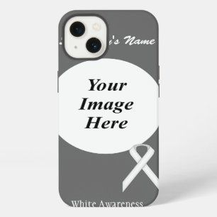 White Standard Ribbon Tmpl by Kenneth Yoncich iPhone Case
