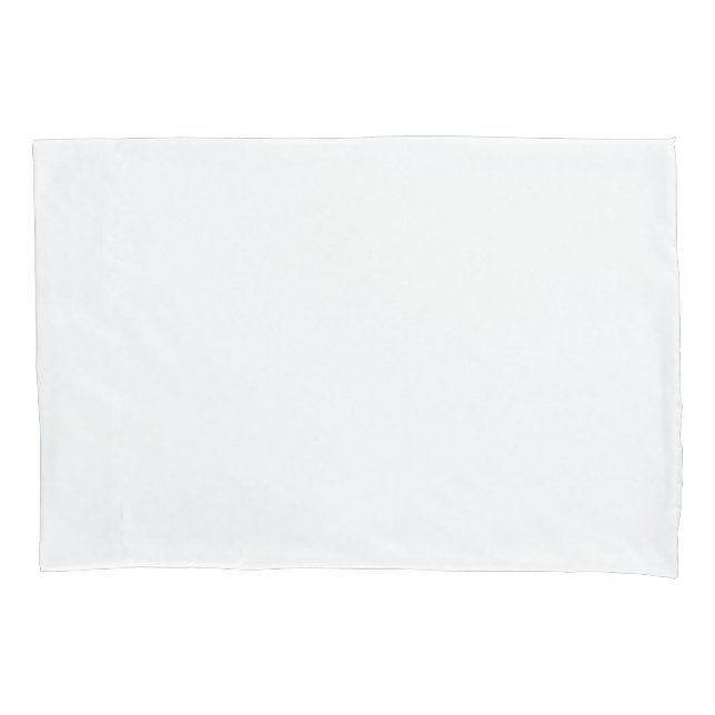 White Standard Sized Single Pillowcase (Front)