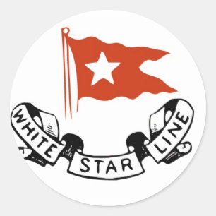 White Star Line Logo Classic Round Sticker