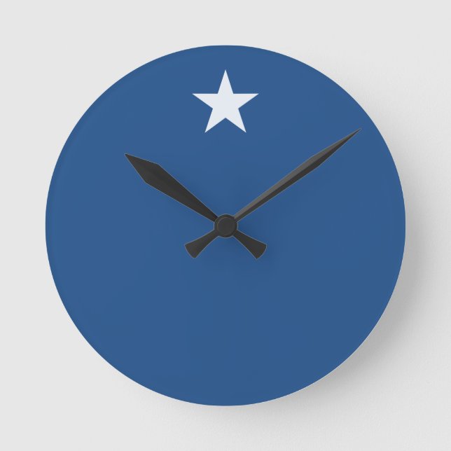 white star round clock (Front)