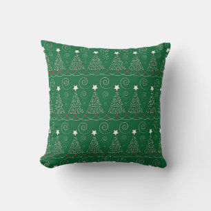 “White Star Tree” Christmas Cushion