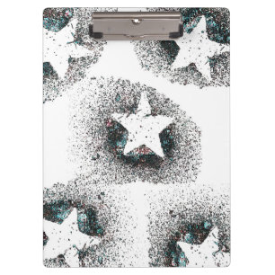 White Stars Clipboard