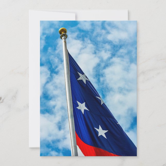 White Stars Invitation (Front)