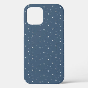 White Stars on Blue iPhone 12 Case