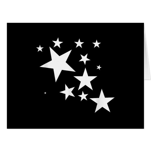 White Stars Star-Pattern-Design Costume Gift (Front Horizontal)