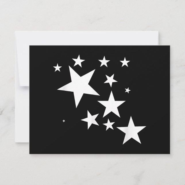 White Stars Star-Pattern-Design Costume Gift (Front)
