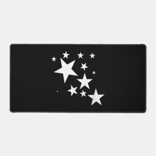 White Stars Star-Pattern-Design Costume Gift Desk Mat