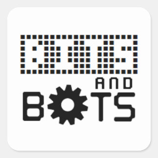 White Sticker Bits and Bots