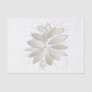 white stone petals tissue paper