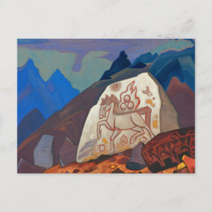 White Stone, Signs of Chintamani by Roerich Holiday Postcard