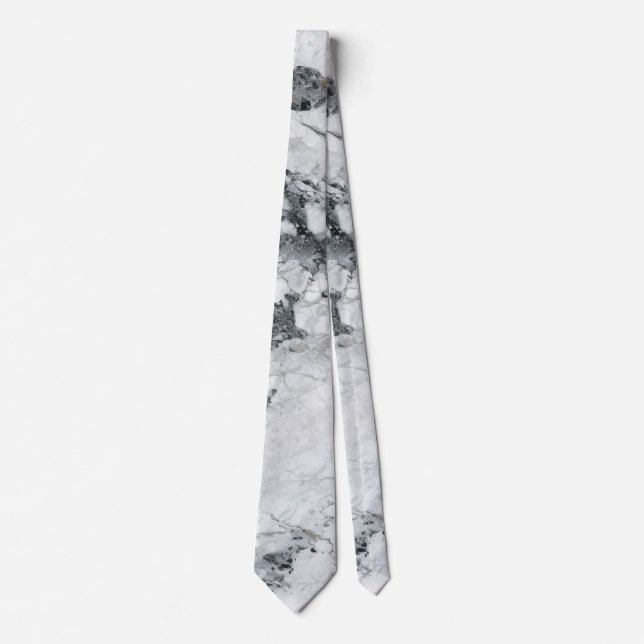 White Stone Textures Design Series 5 Tie (Front)