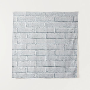 White stone wall bricks pattern tapestry